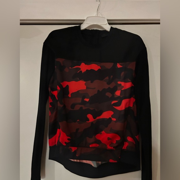 L.A.M.B. Tops - L.A.M.B. Black and Red Patterned Top